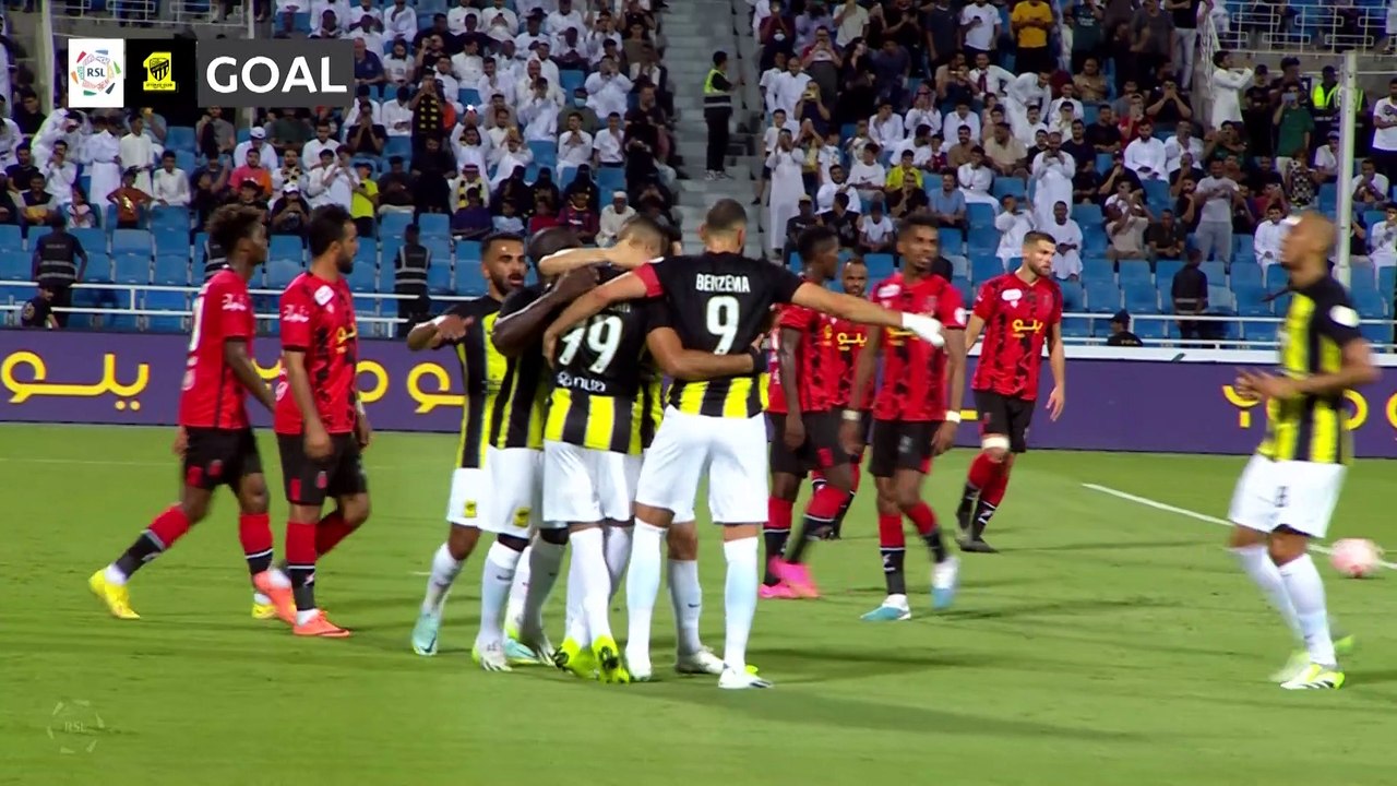 BENZEMA MARCA EM GOLEADA! AL RIYADH 0 X 4 AL ITTIHAD - MELHORES MOMENTOS