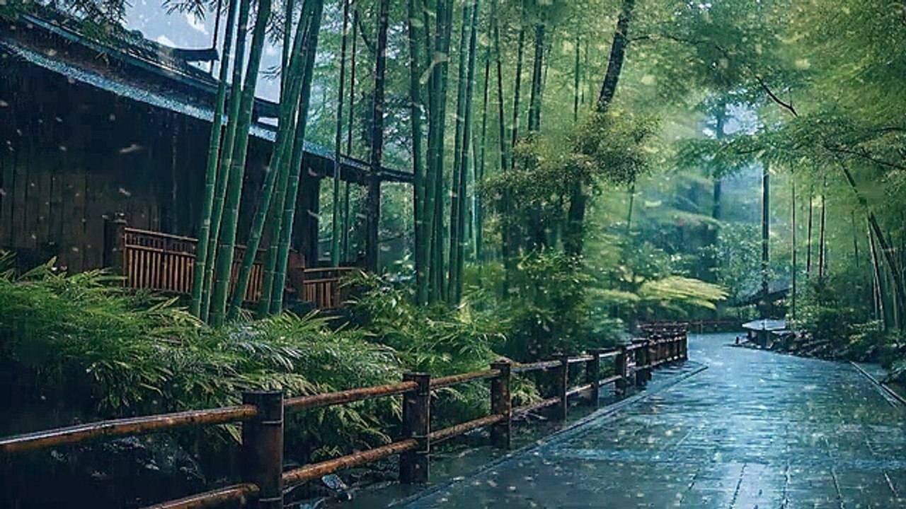 Sleep Immediately in Old House with Heavy Rain & Powerful Rainstorm Sounds in the Forest