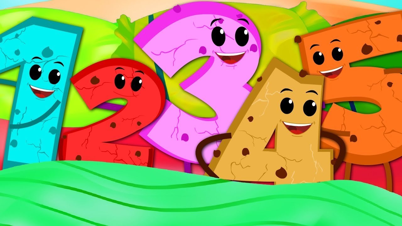 Five In The Bed Numbers, The Numbers Song  - Nursery Rhymes For Kids