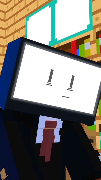 BLINKING IN MORSE CODE - MINECRAFT #shorts #minecraftmemes #minecraft #minecraftanimation