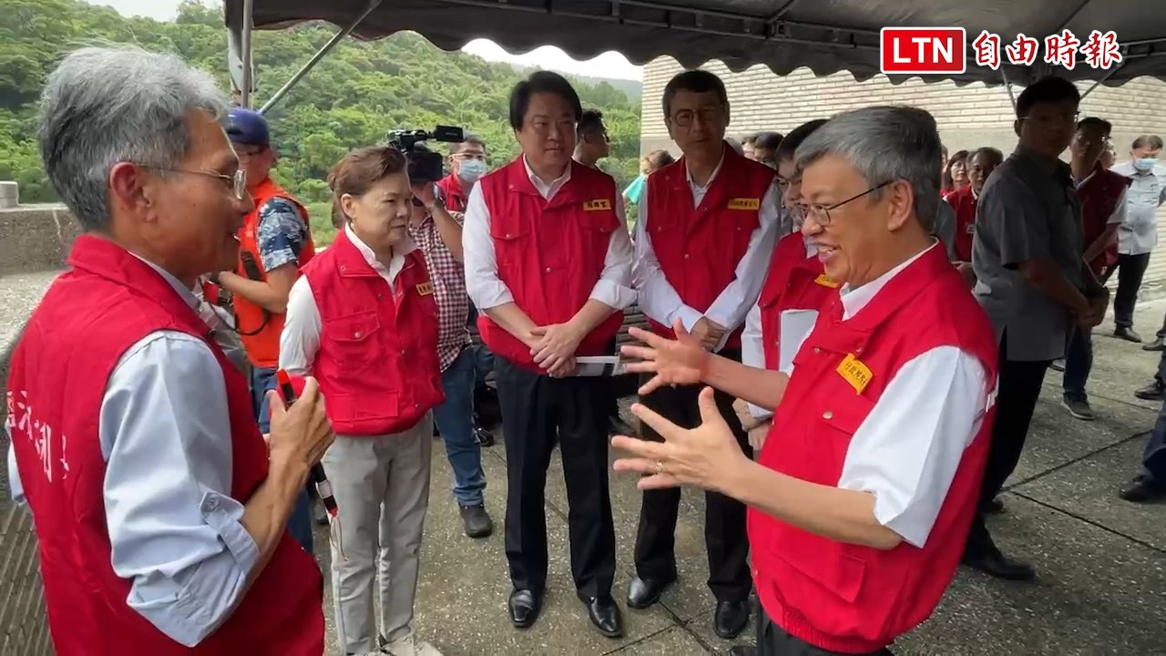海葵颱風逼近台灣  陳建仁視察員山子分洪