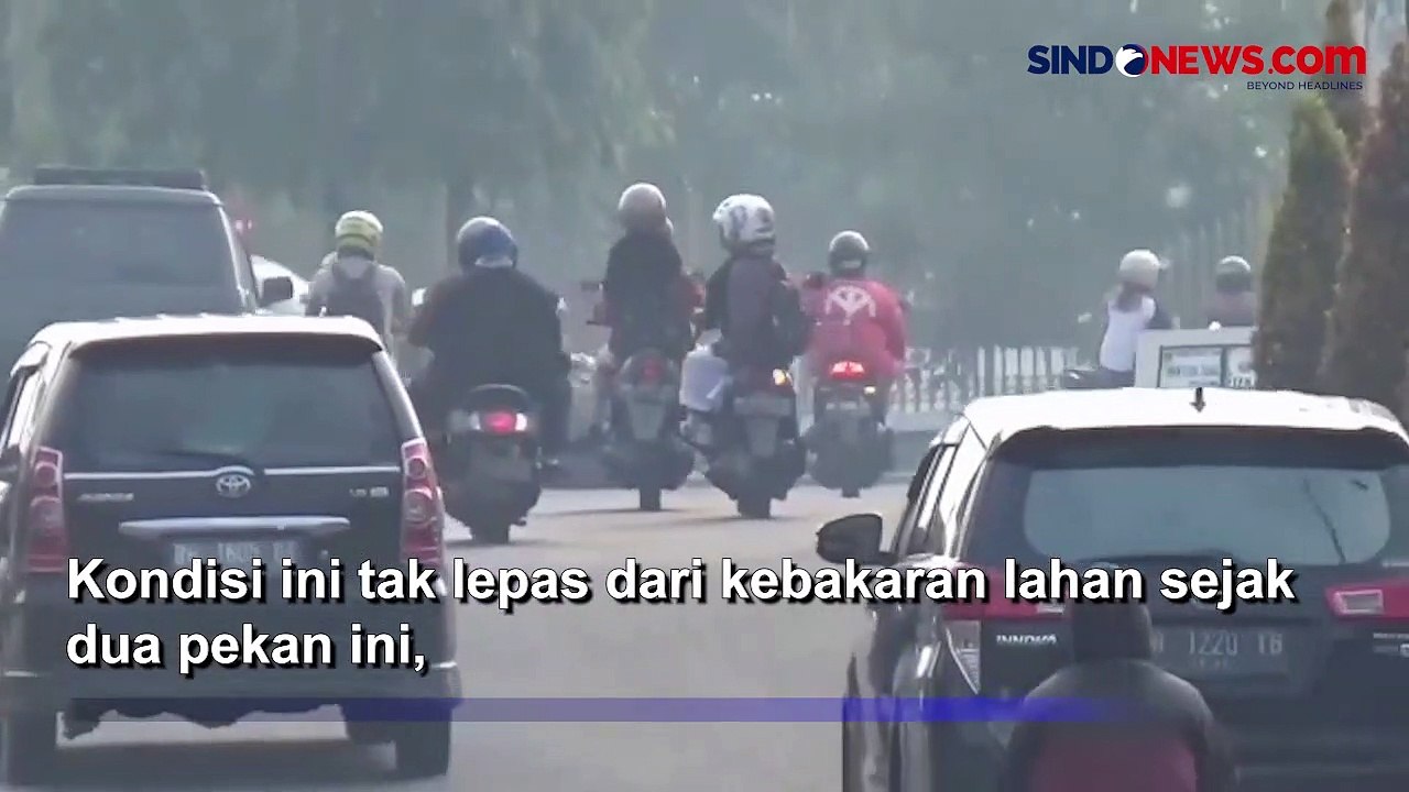 Kebakaran Lahan, Kota Jambi Diselimuti Kabut Asap