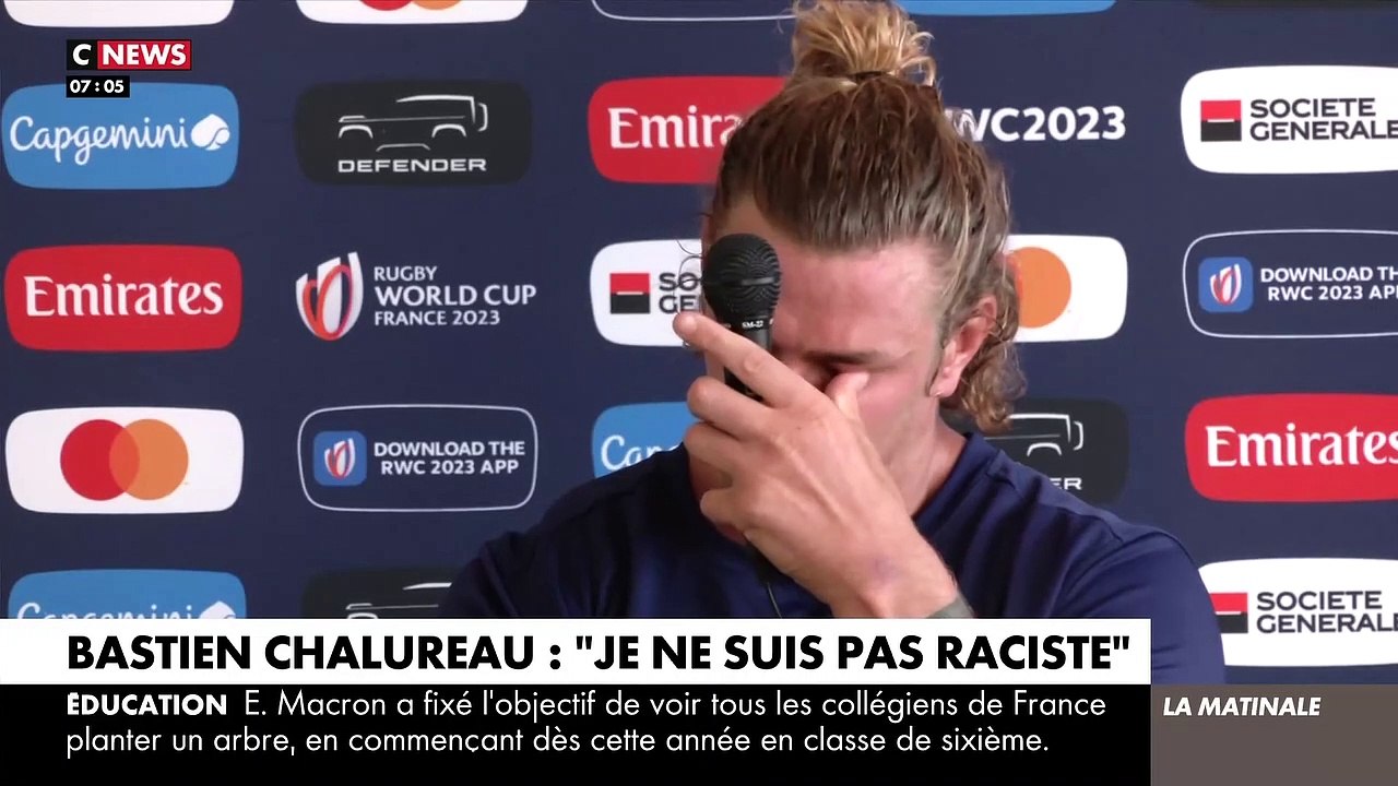 XV de France : Accusé de racisme, le deuxième ligne Bastien Chalureau prend la parole en larmes pour se défendre : "Ca me touche moi, mais aussi toute ma famille"
