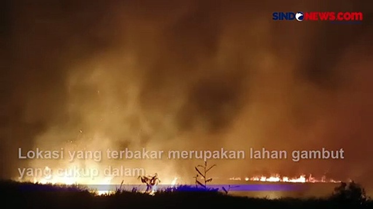 Karhutla Meluas, Ratusan Hektare Lahan Gambut di OKI Hangus Terbakar