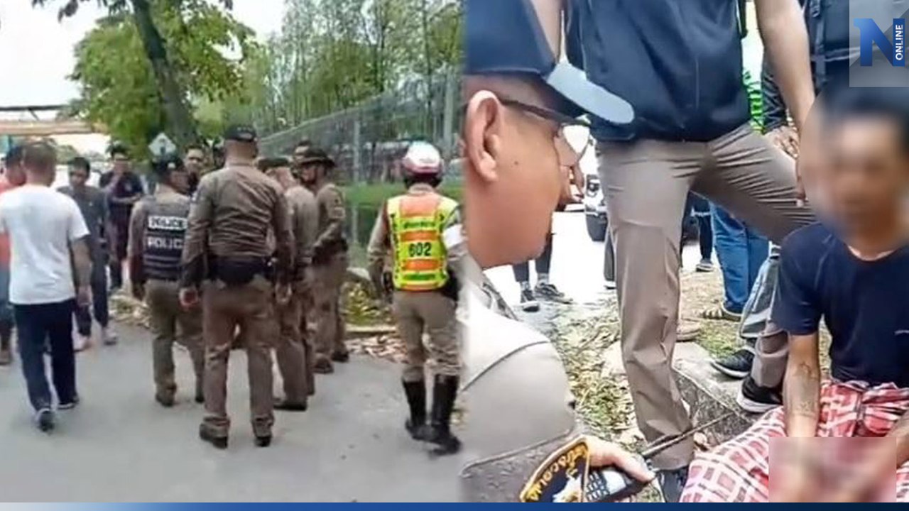 นศ.แตกตื่น หนุ่มคลั่งชิงรถสายตรวจขับหนีเข้า ม.ดัง ตำรวจสกัดจับได้ข้างหอพัก