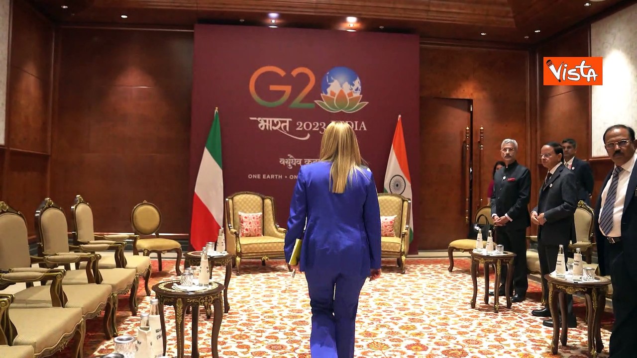 G20 in India, l'incontro tra Meloni e Modi