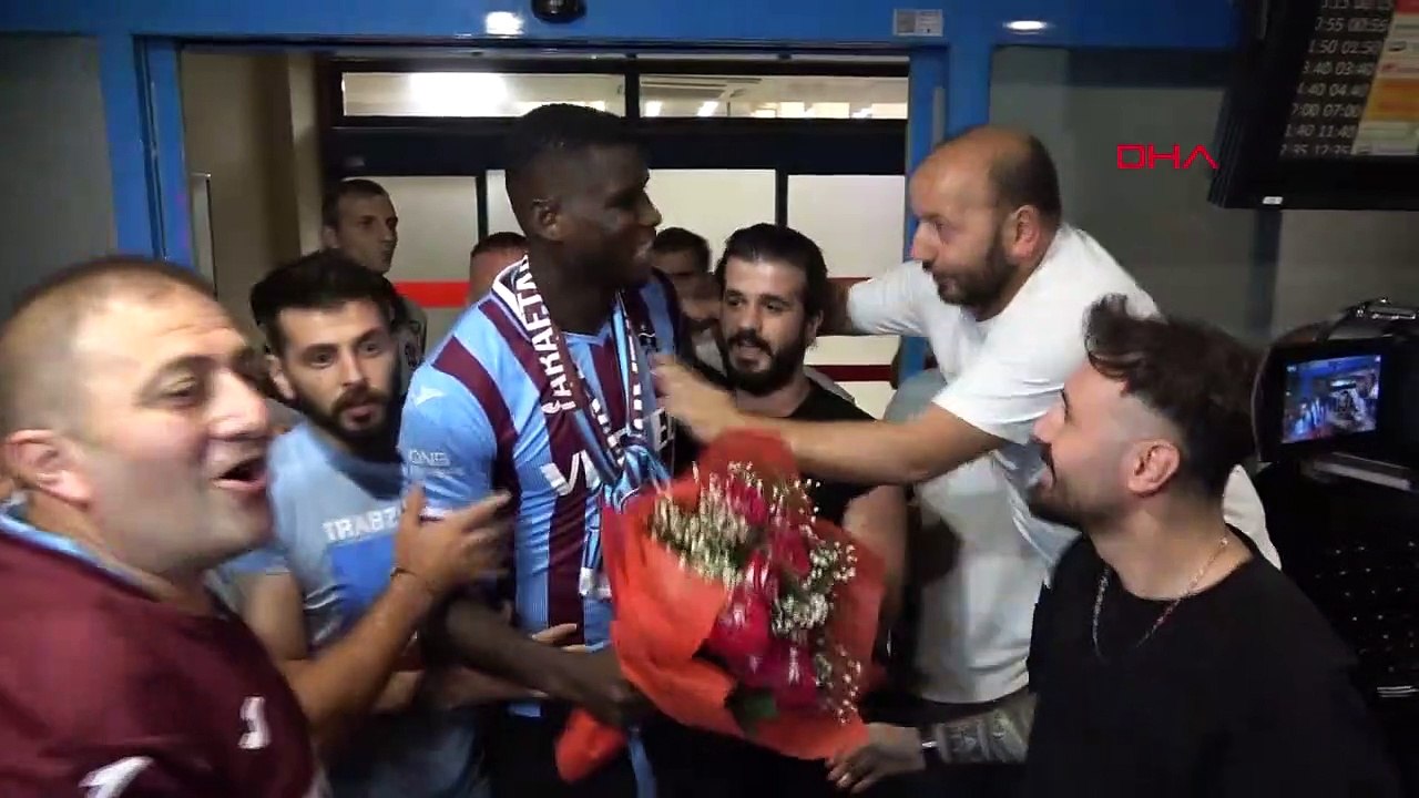 Dev forvet Paul Onuachu, Trabzonspor ile transfer görüşmeleri için Trabzon'a geldi
