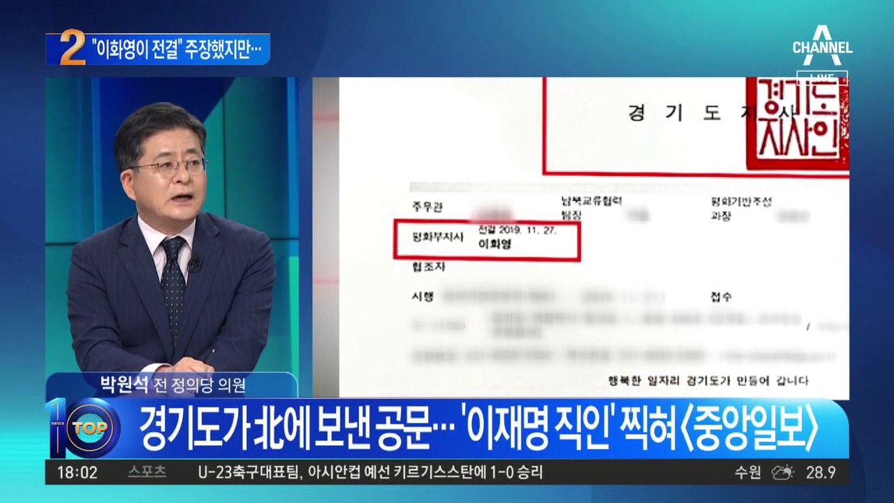 김성태 대북송금 후…경기도, 北에 ‘이재명 초청’ 공문?