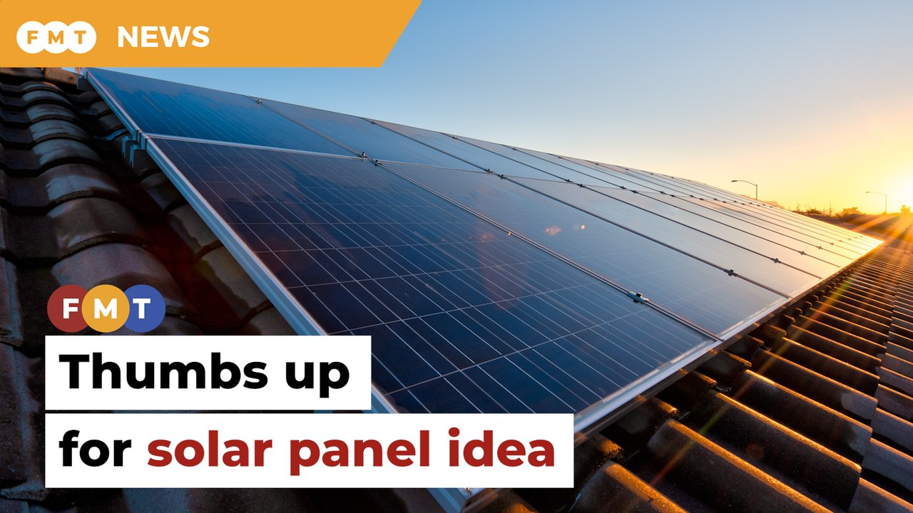 Thumbs up for solar panel idea