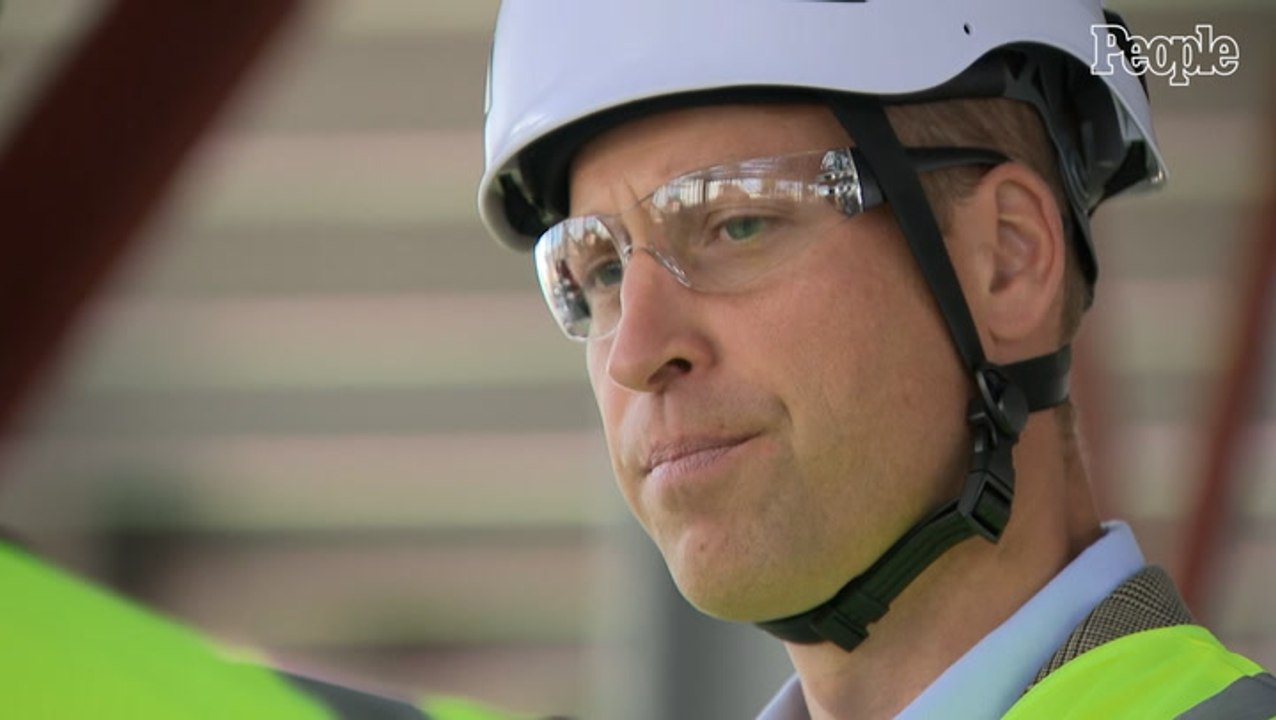Prince William Sports a Hard Hat for Construction Site Visit to Discuss Suicide Prevention in Industry