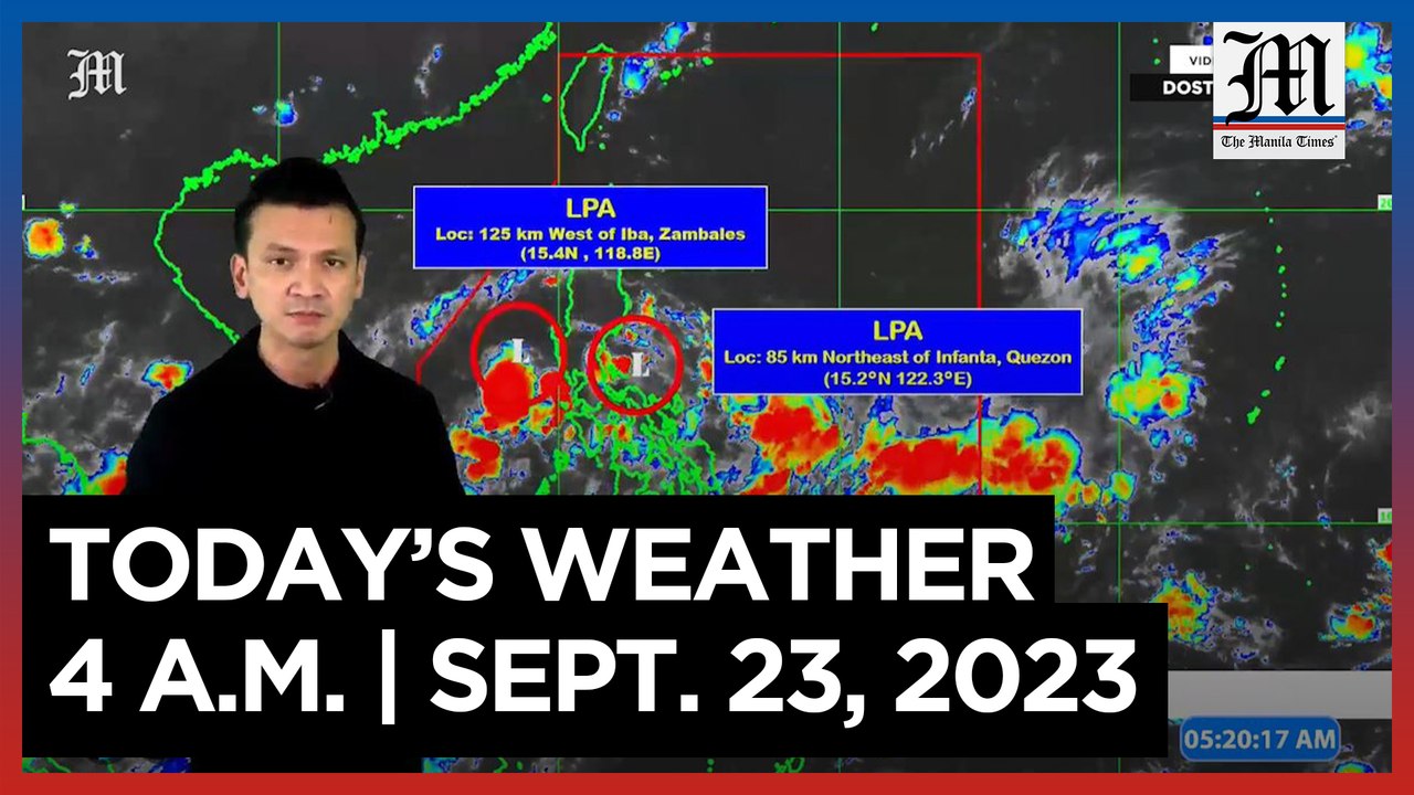 Today's Weather, 4 A.M. | Sept. 23, 2023