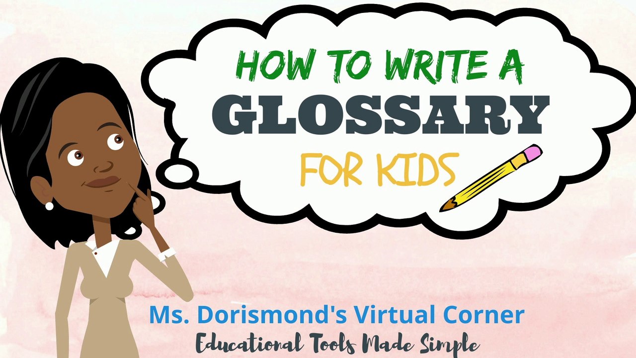 How to Write a Glossary
