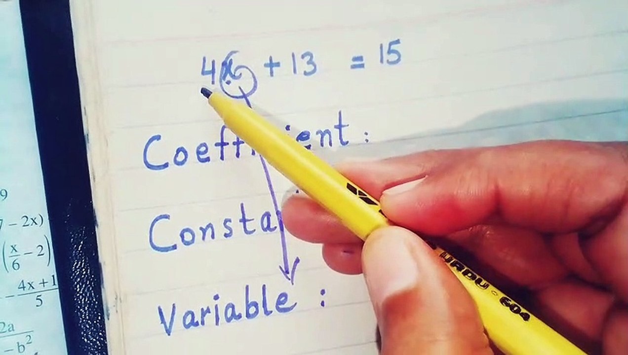 Exercise 7.8 Class 7 Gohar Logical Mathematics  / Variable , Constant & Coefficient
