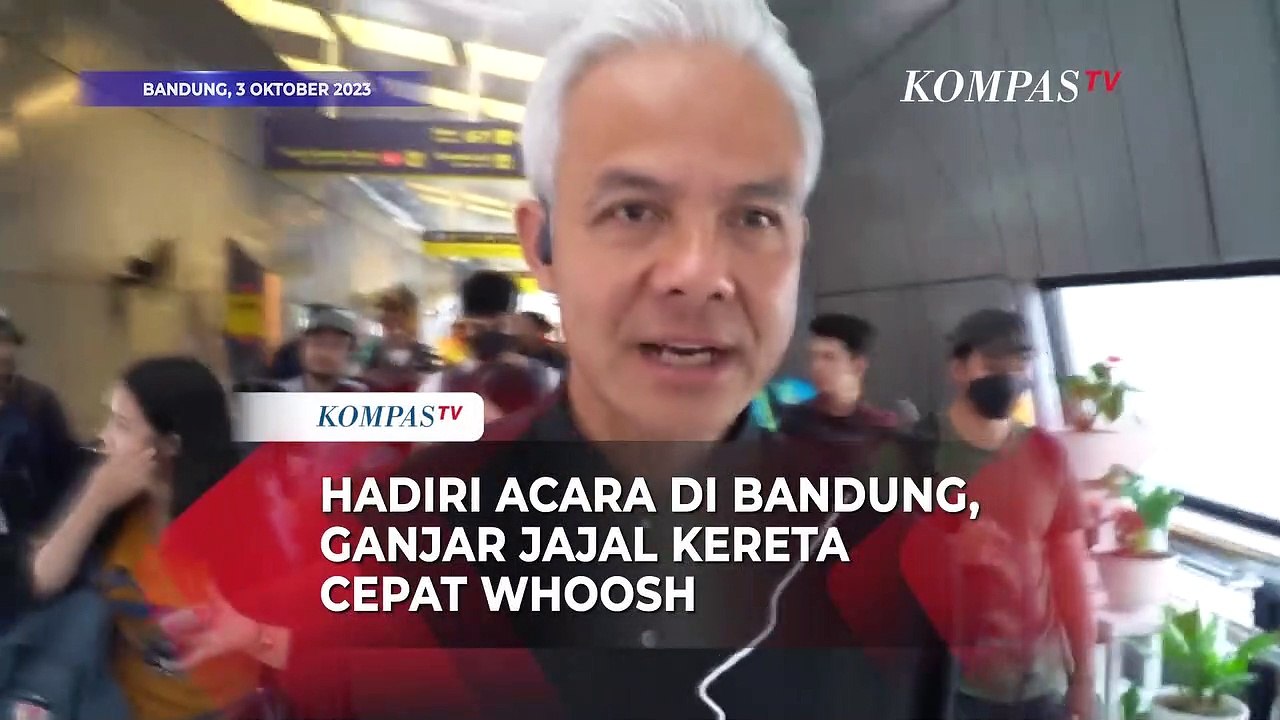 Kesan Ganjar Pranowo Jajal Kereta Cepat Whoosh dari Jakarta ke Bandung