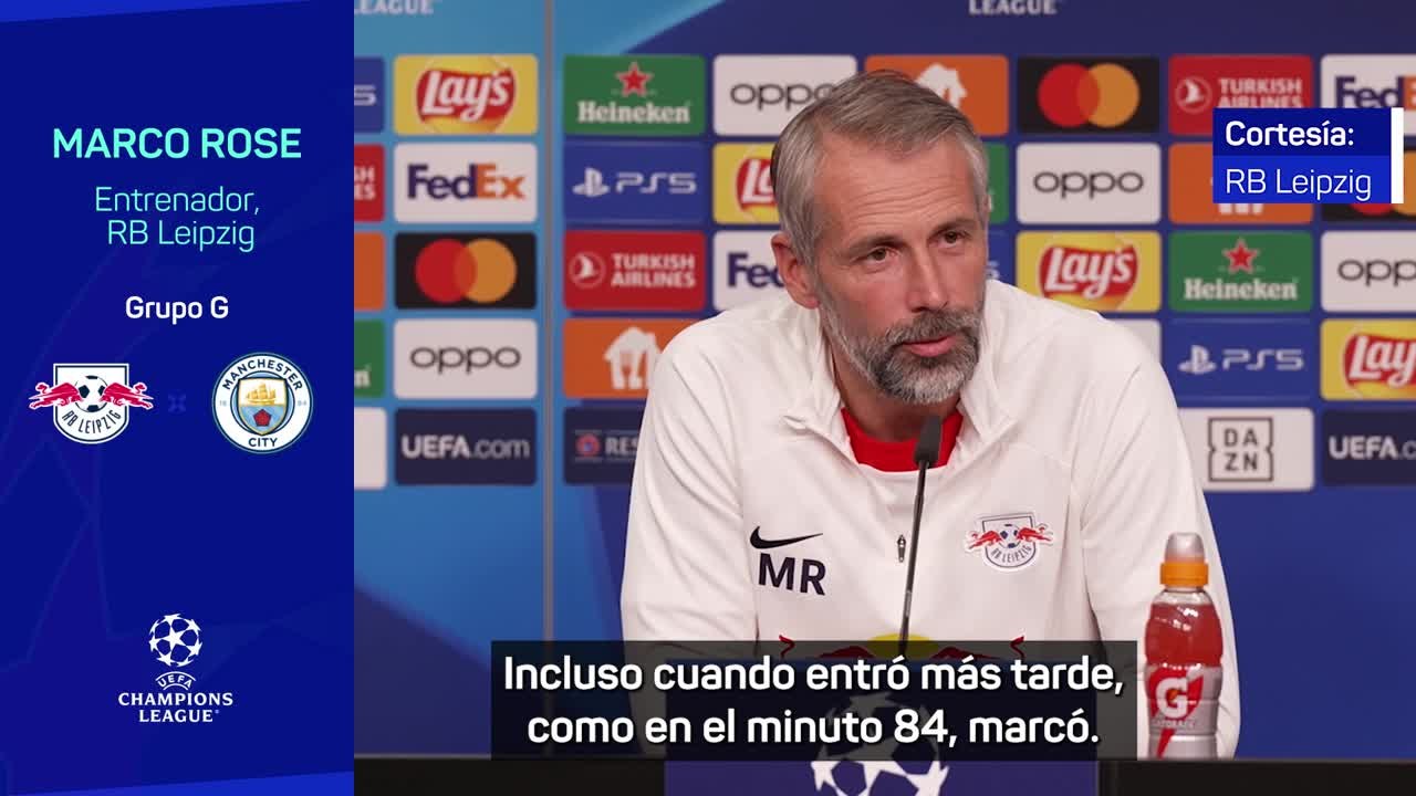 Marco Rose elogia sobremanera a Julián Álvarez