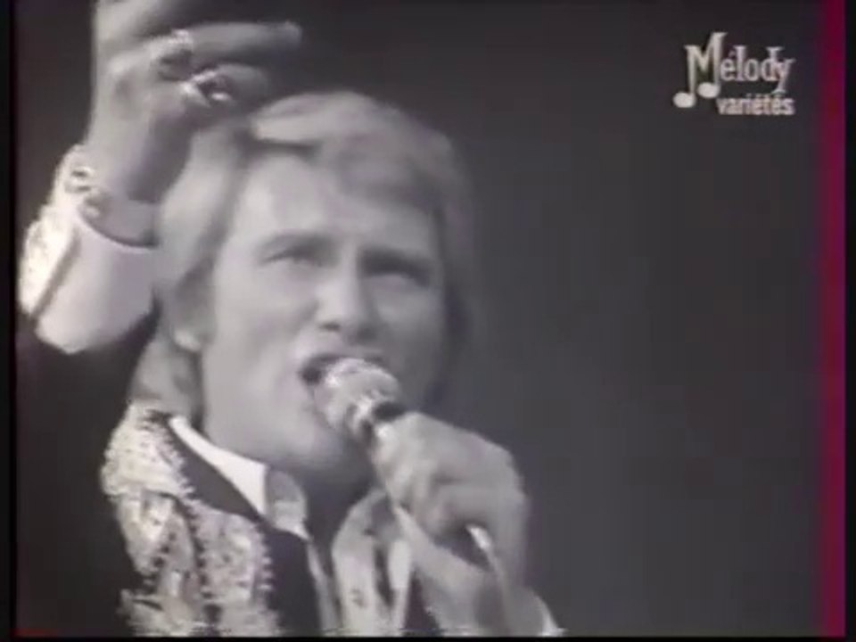Johnny Hallyday -  Je t'aime, je t'aime, je t'aime  ( 1ere télé )  1974