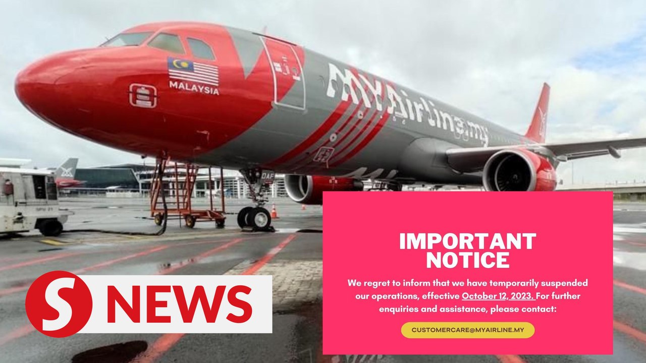 MYAirline suspends operations, says due to 'significant financial pressures'