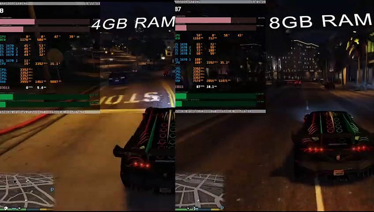 GTA 5 4GB VS 8GB RAM Test 2023