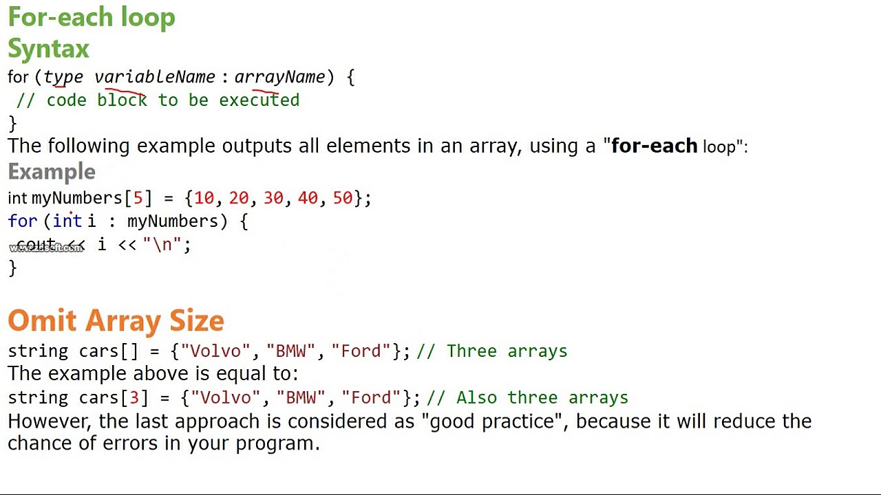 C++ Array with examples