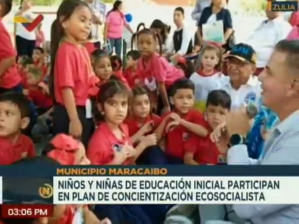 Niños de Educación Inicial participan en plan de concientización para rescatar El Lago de Maracaibo