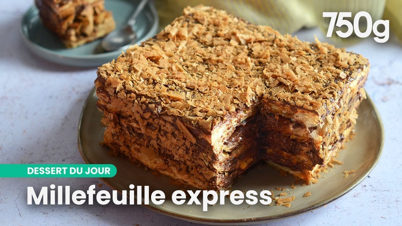 Le millefeuille tout chocolat de la flemme | 750g