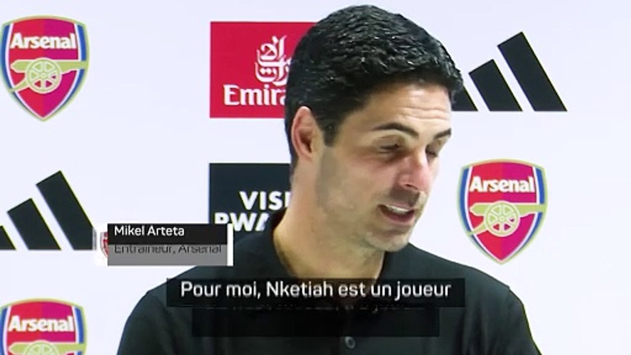 Arteta très heureux pour le triple buteur Nketiah