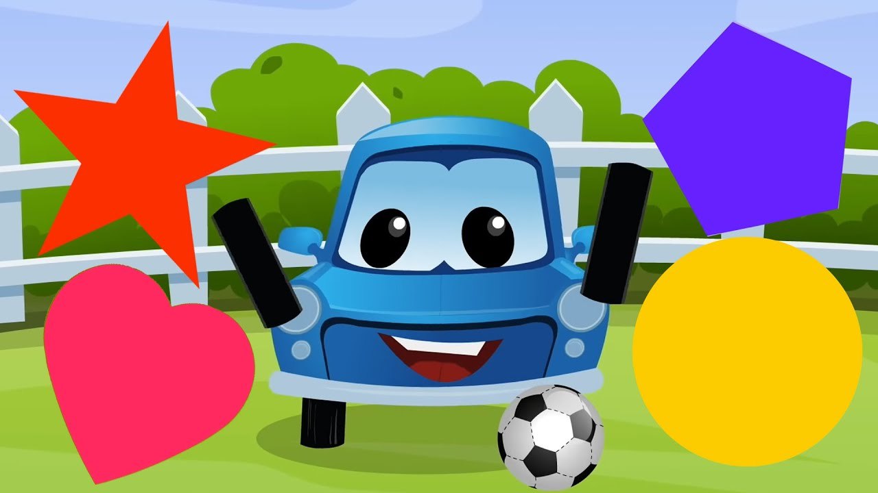Shapes Song, Learning Video for Kids, Car Cartoon By Kids Tv Channel