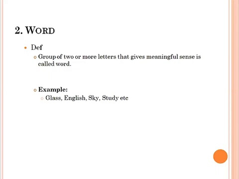 Fundamentals of the English Language