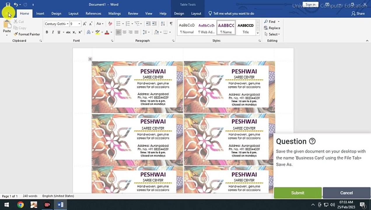 MSCIT Session 15 Guided Do It Yourself