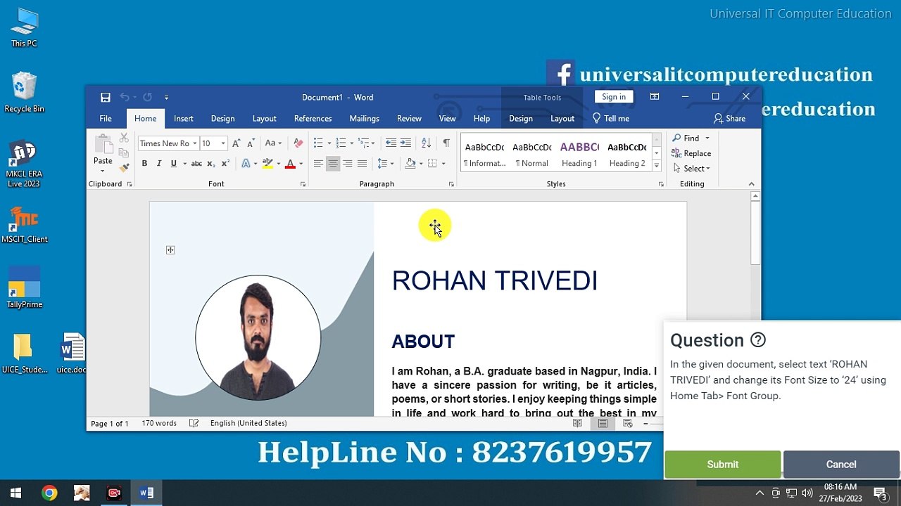 MSCIT Session 18 Guided Do It Yourself