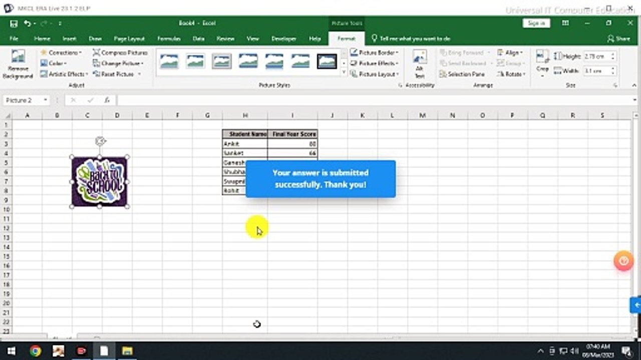 MSCIT Session 25 Simulation Questions