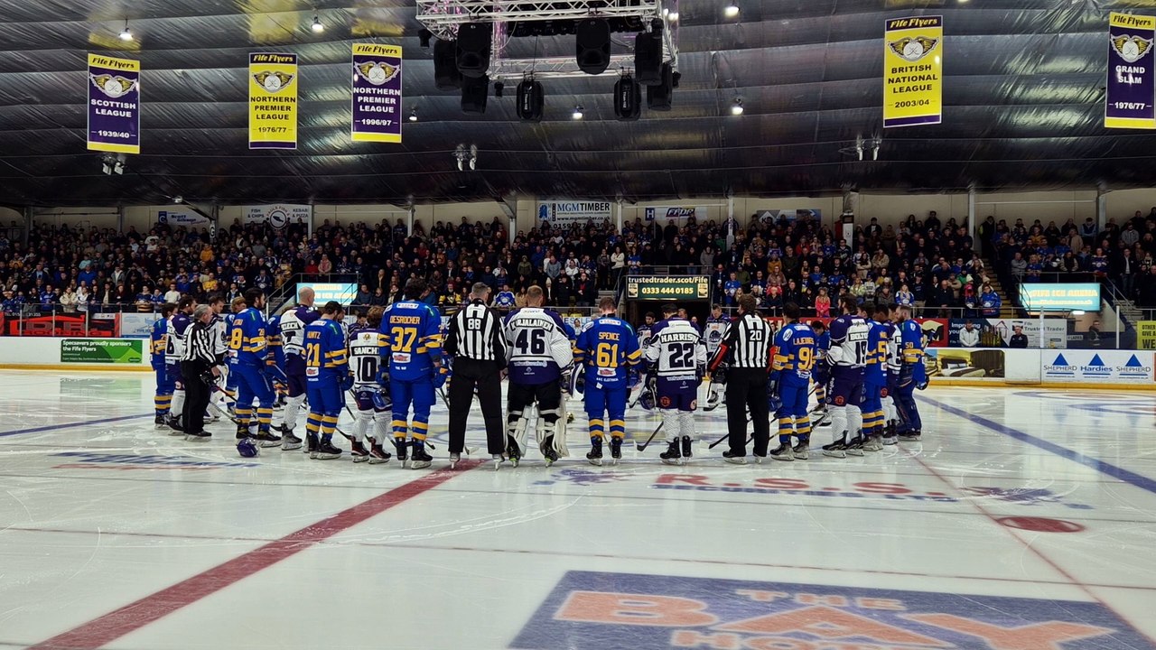Tribute to Adam Johnson at the Fife Flyers game on Saturday