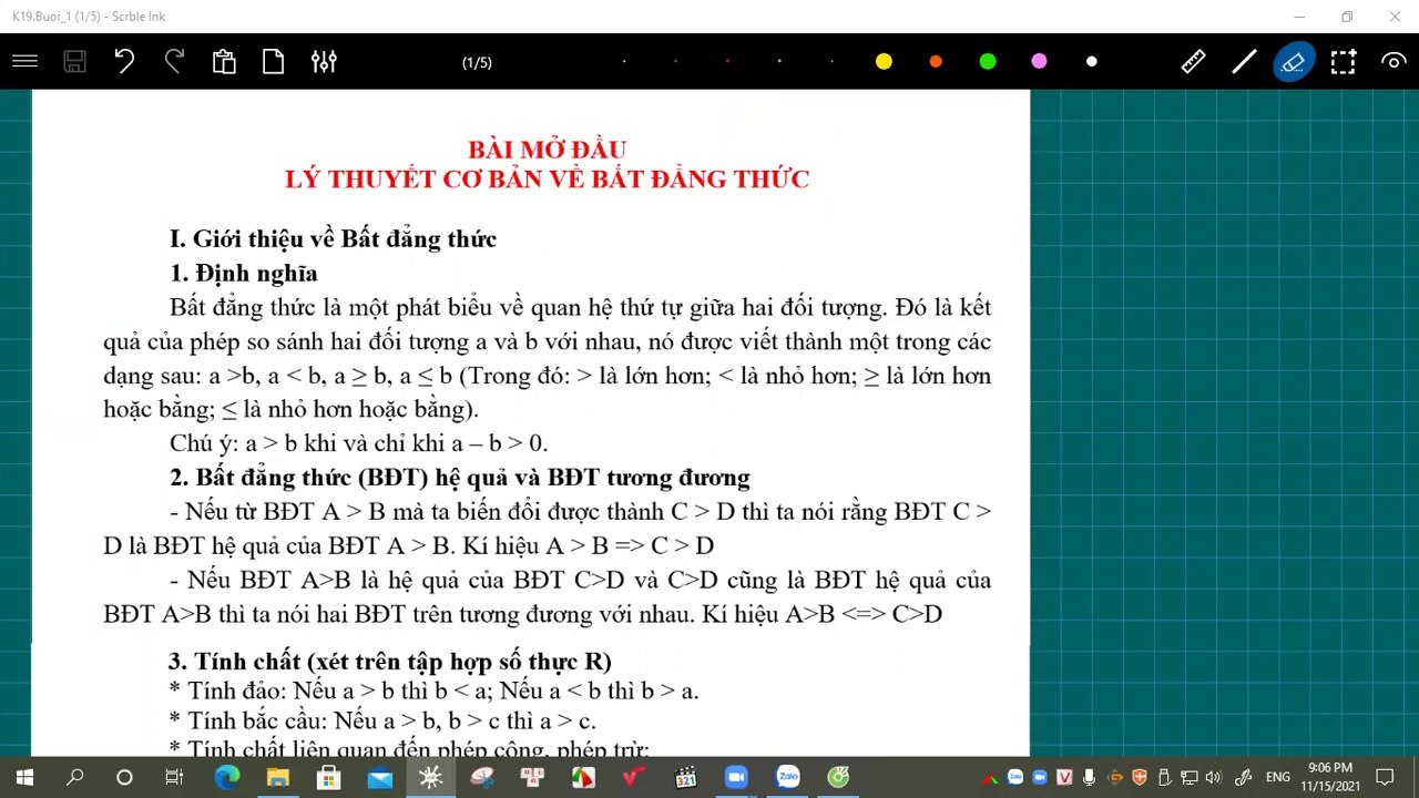 [Inequality Course] Basic about innequality (video 1)
