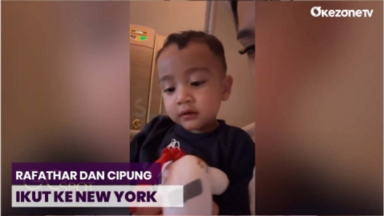 Keseruan Rafathar dan Cipung Temani Raffi Ahmad di New York
