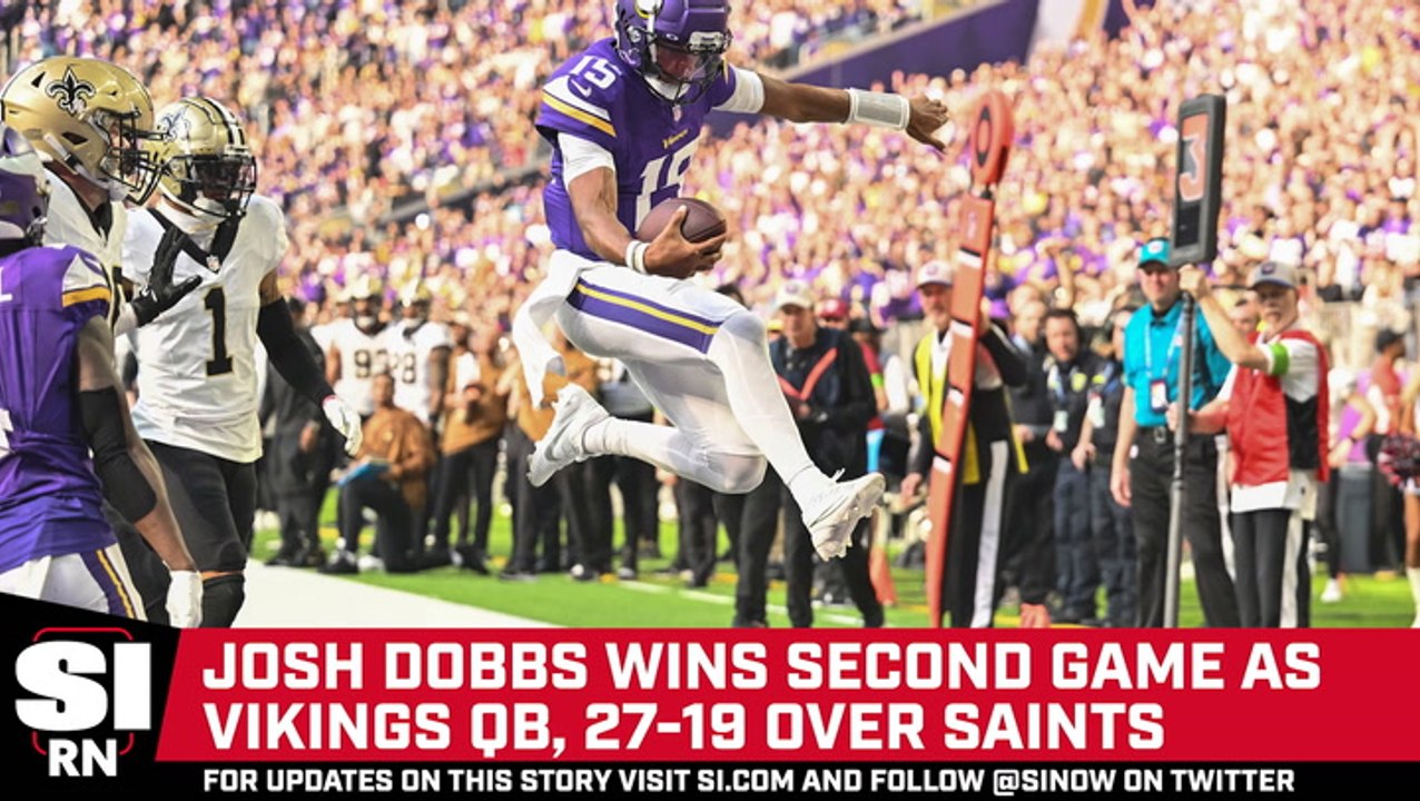 Josh Dobbs Leads Vikings To Victory Over Saints