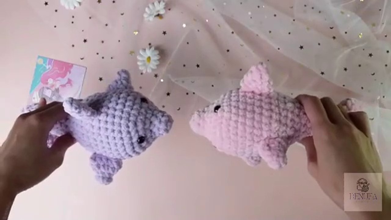 Crochet Dolphin For Beginner - Easy Amigurumi For Beginner - Crochet Dolphin Tutorial