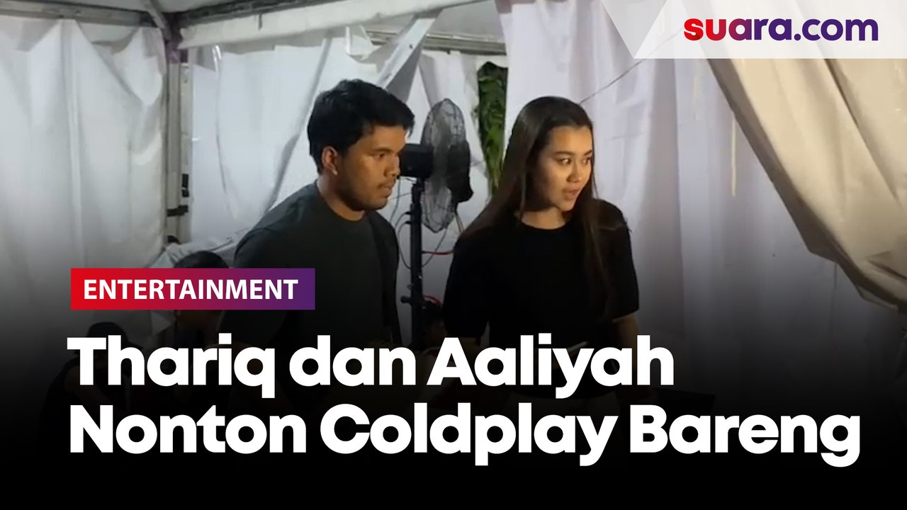 Pakai Baju Couple, Thariq Halilintar dan Aaliyah Massaid Nonton Coldplay Bareng