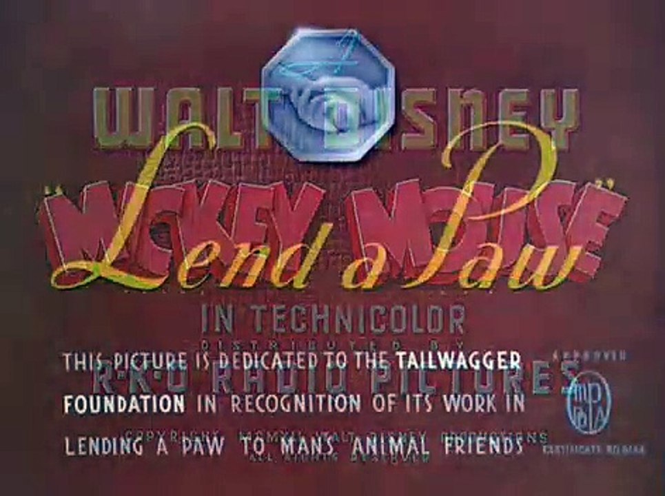 Mickey Moues, Pluto - Lend a Paw  (1941)