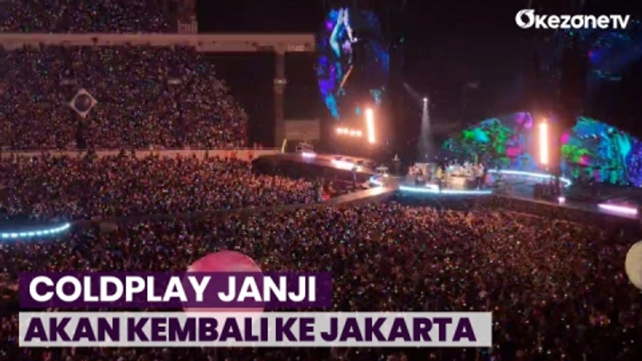 Chris Martin Sampaikan Pesan Menyentuh pada Penggemar Jakarta, Janji Akan Datang Lagi