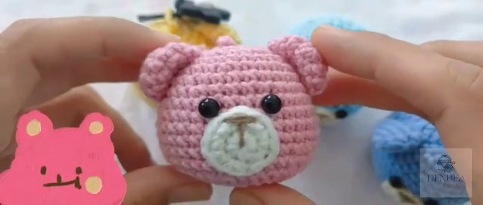 Crochet Bear Keychain