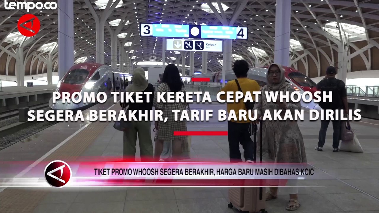 Promo Tiket Kereta Cepat Whoosh Segera Berakhir, Tarif Baru Bakal Bervariasi