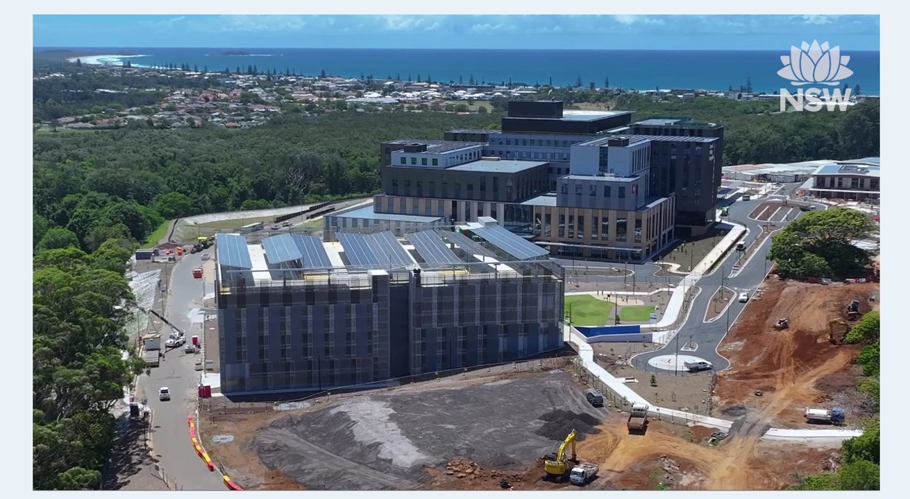 Tweed Valley Hospital drone footage