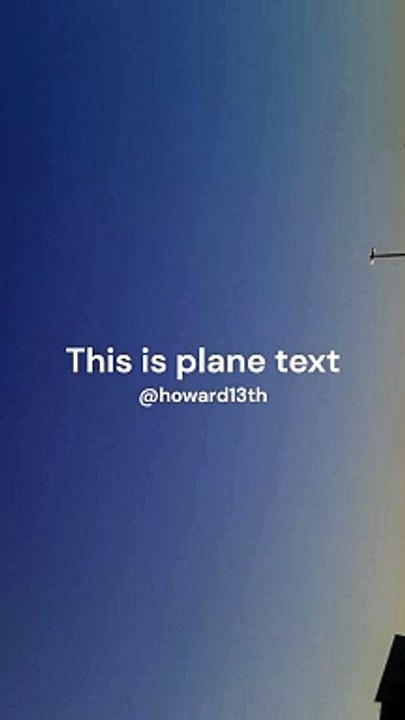 This Is Plane Text - November 7, 2023