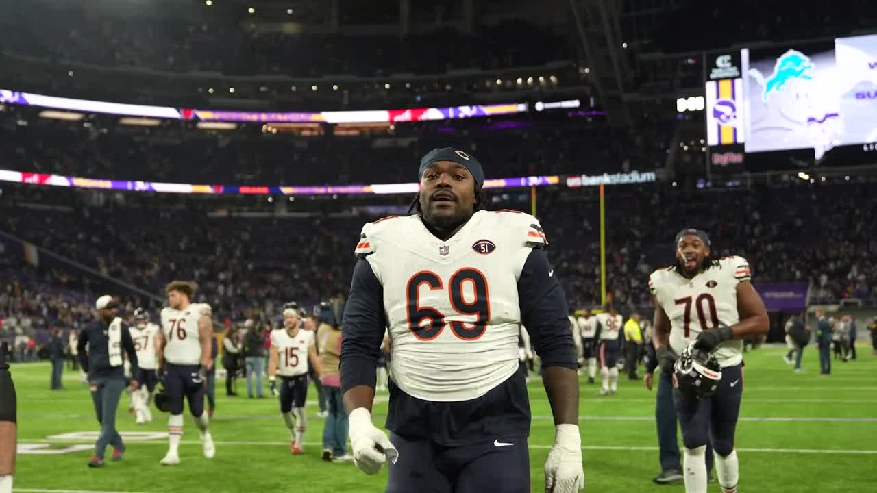 Braxton Jones trolls Jefferson after Bears defeat Vikings