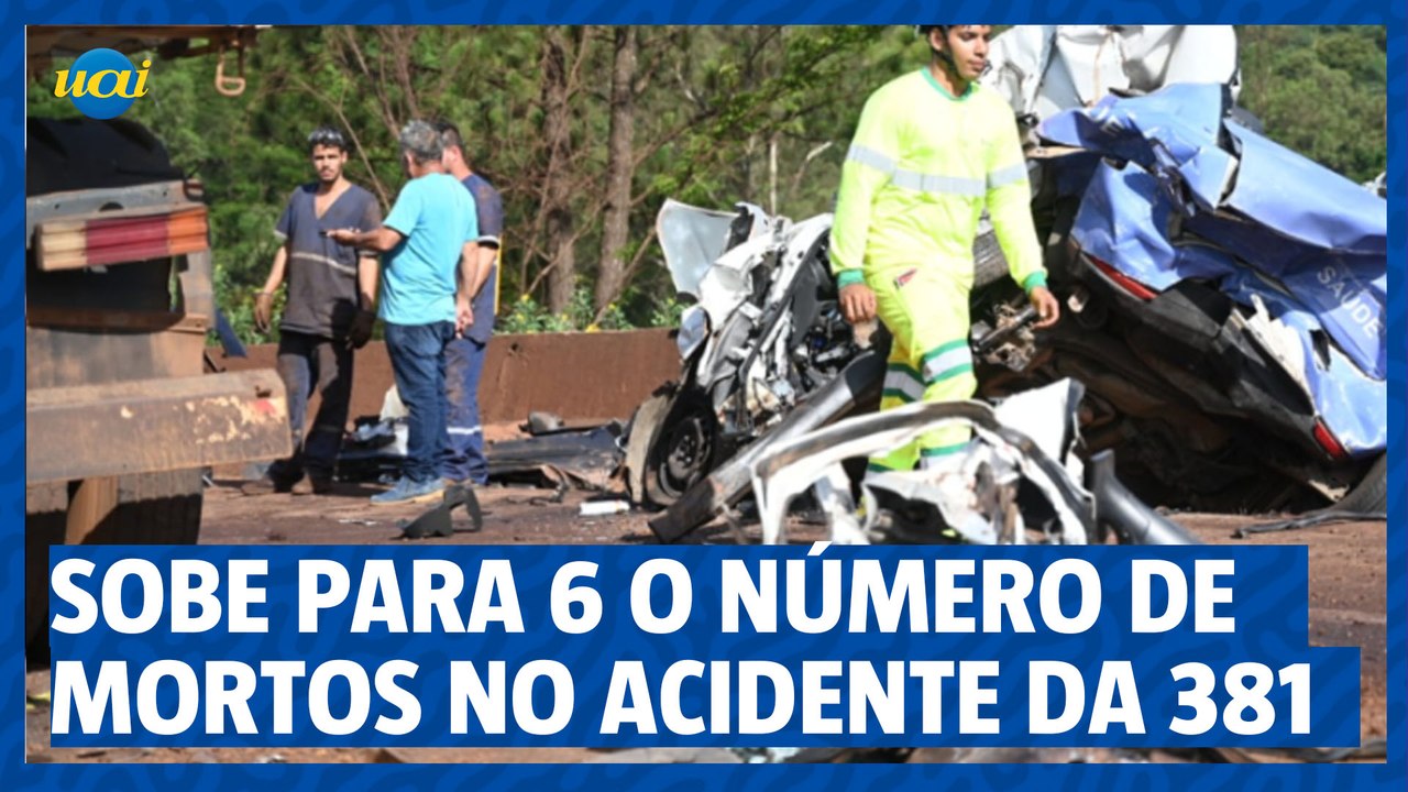 Cenas fortes: sobe para seis o número de mortes em engavetamento na BR-381