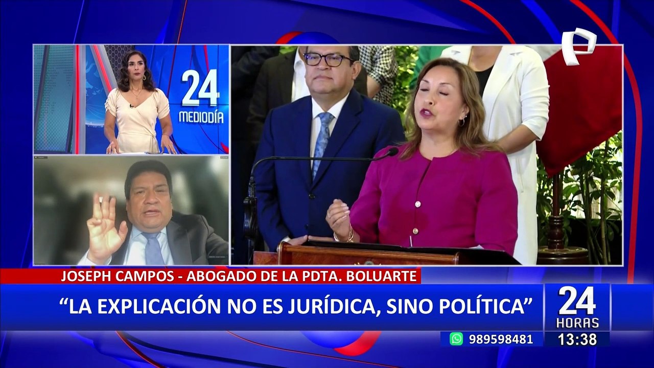 Abogado de Dina Boluarte niega que presidenta haya renunciado a su inmunidad
