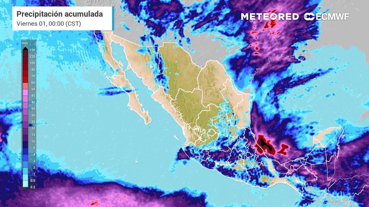 Lluvias previstas en próximos días
