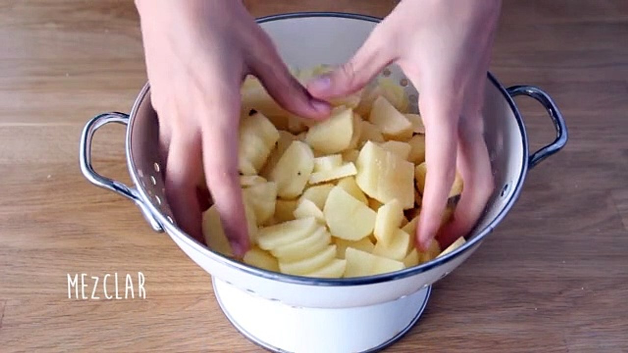Tortilla española de patatas con cebolla