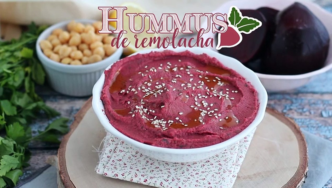 Hummus de remolacha