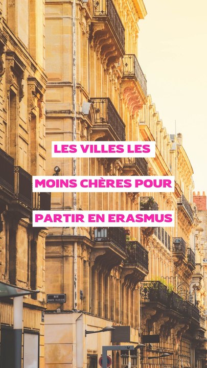 ERASMUS : Top des villes les moins chères pour vivre en tant qu'étudiant